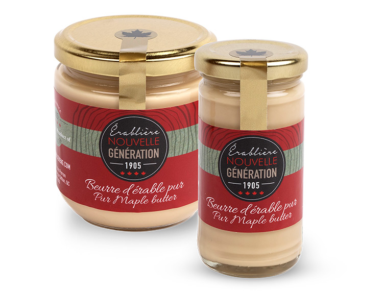 Beurre d'érable pur de l'érablière Nouvelle Génération