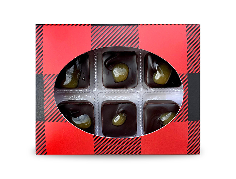 Boîte de Chocolat au caramel à l'érable