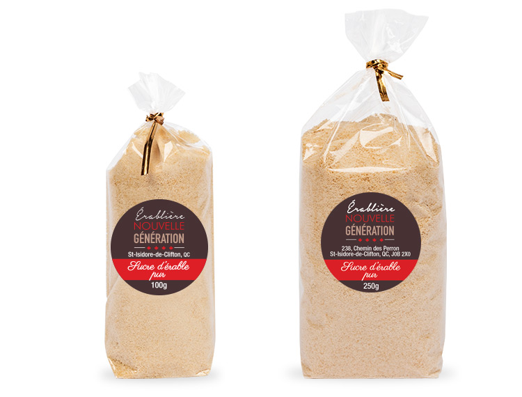  Sucre d’érable pur de l'érablière Nouvelle génération à Saint-Isidore